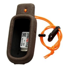 Garmin Alpha 100 Case Cover Made By Gizzmovest Llc In 'hunter's Coffee'. Metal Belt Clip Wrist Lanyard & Clip. Made In The Usa.