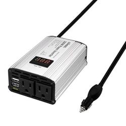 POTEK 750W Car Power Inverter DC 12V to 110V Dual AC Charging Port /& 2A USB Port