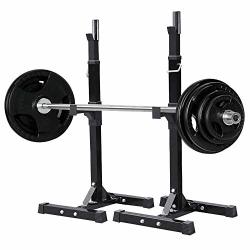 Deals On Yaheetech Pair Of Adjustable Squat Rack Standard Solid