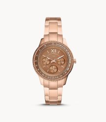 Fossil Stella Sport Multifunction Rose Gold-tone Stainless Steel Women's Watch ES5109