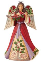 Christmas Angel With Cardinals - 25CM Tall - Jim Shore Heartwood Creek