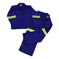 Pinnacle Welding & Safety Royal Blue Reflective Conti Suite Safety Overalls SIZE-48