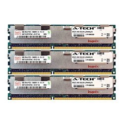 A-tech Hynix 12GB Kit 3 X 4GB PC3-10600 1.5V For Dell Precision Workstation T5600 20D6F T7500 SNPJDF1MC 16G T7600 A6996807 T5500 A2626071 A2626092 A3721494 A3721500