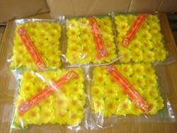 Made In Vietnam Plastic Artificial Yellow Apricot Flower Hoa Mai 5 Bags