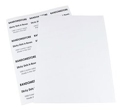 2-3 4 X 2-3 4 Inch Printable Labels For Laser And Inkjet Printers 300 Labels Per Pack 25 Sheets