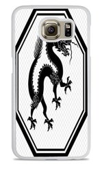Chinese Dragon White Hardshell Case For Samsung Galaxy S6
