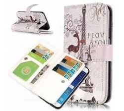 Smartphone Case With Attached Wallet - Samsung S7EDGE Eiffel Tower