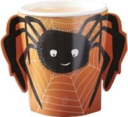 Ginger Ray Halloween Spider Handle Cup Pack Of 8