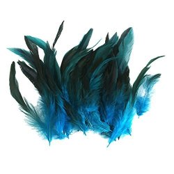 Whole 50 Beautiful Feathers 12-18CM 4-7INCH Deep Blue