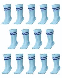 Soccer Socks - Set Of 14 Pairs - Sky navy