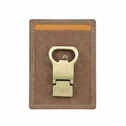 Timberland Pro Men's Leather Front Pocket Wallet With Money Clip Accessory Wheat One Size
