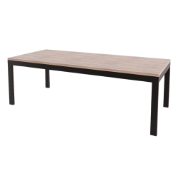 Marley Steel Table - White Oak