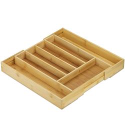 Bamboo Cutlery Tray For Drawer Kitchen Drawer Organiser