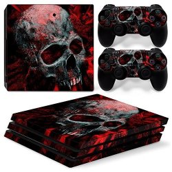 Csbc Skins Sony PS4 Pro Design Foils Faceplate Set - Vampire Skull Design