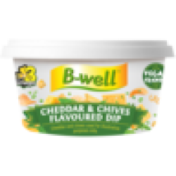 B-Well Cheddar & Chives Flavoured Dip Tub 125G