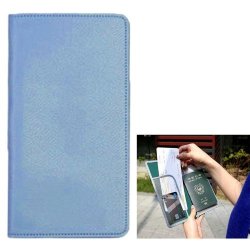 Multi-function Long Style Leather Passport Travel Wallet Certificates Ticket Case With Card Slots...