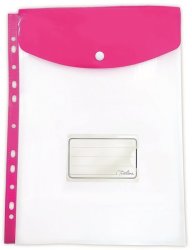 - A4 Filing Carry Folder With Stud - Hot Pink Pack Of 5