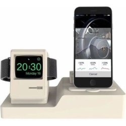 Tuff-Luv A1_167 3-IN-1 Charge Station For Apple Watch Iphone And Earpods - White