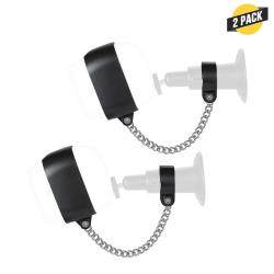 Wasserstein Anti-theft Security Chain Compatible With Arlo Pro And Arlo Pro 2 - Extra Security For Your Arlo Camera 2-PACK Black 2 Pack