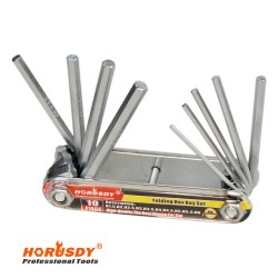 Horusdy 10 In 1 Folding Hex Key Set Multi Allen Wrench Free Shipping
