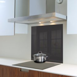 Metallic Black Hob Splashback 598 X 650 X 6MM