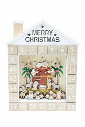 Clever Creations Nativity Scene Advent Calendar - Three Wisemen And Baby Jesus Christmas Scene - Premium Christmas Decor - Cute Holiday Decorations - Solid
