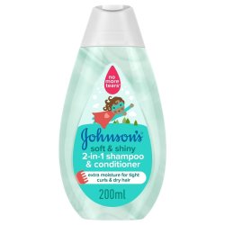 Johnsons Kids Soft And Shiny 2 In 1 Shampoo And Conditioner 200ML