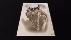 Fantasy Series Fire Breathing Dragon Temporary Color Tattoo Waterproof Transfer