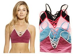 JUST Intimates 4P-201005-A-L Sports Bra bras Pack Of 4