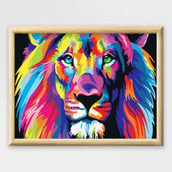 Adult Paint By Numbers With Frame - Lion