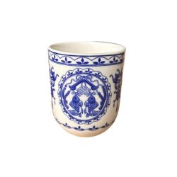 Ceramic Tea Cup - Blue Two Fish
