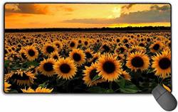Sunflowers Designs Mousepad Anti-slip Water-resistant Mouse Mat Desktop Laptop Keyboard Mouse Pad Gaming Mouse Pad 15.7 X 29.5 Inches