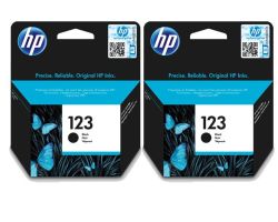 HP 123 Black Original Ink Advantage Bundle