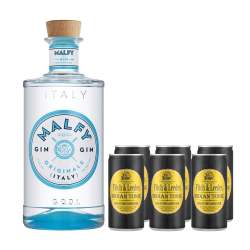 Malfy Gin Originale & 6 Pack 200ML Fitch & Leedes - 1