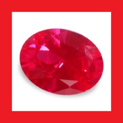 Ruby - Top Red Oval Facet - 0.82cts