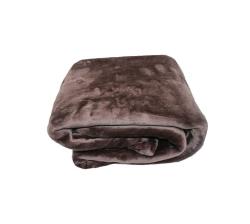 Luxurious Suede Microfiber Fleece Throw Blanket - 150X180CM - Brown