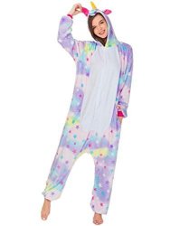 Animal Qqonsie Unicorn Onesie Christmas Costume Adult Pajamas For Men Women Star Plus XL