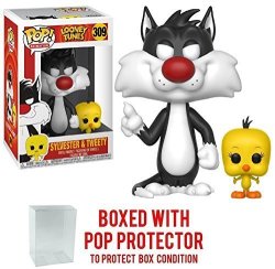 Funko Pop Animation: Looney Tunes - Sylvester And Tweety Vinyl Figure Bundled With Pop Box Protector Case