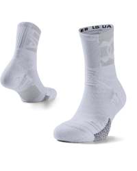 Adult Ua Playmaker Crew Socks - WHITE-100 LG