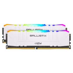 Ballistix Rgb 32GBKIT 2X16GB DDR4 3200MHZ Desktop Gaming Memory - White