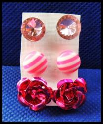 Pink Earring Set 1