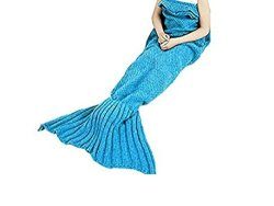 Mermaid Tail Blanket Zesta Mermaid Crochet Blanket For Kids And Baby All Season Sleeping Bag Purple Blue And Pink Blue