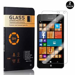 Nokia Microsoft Lumia 650 Tempered Glass Screen Protector Unextati Premium HD Clear Anti Scratch Tempered Glass Film For Nokia Microsoft Lumia 650 2 Pack