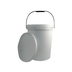 Plastic Bucket With Lid - 25LT - 2 Pack